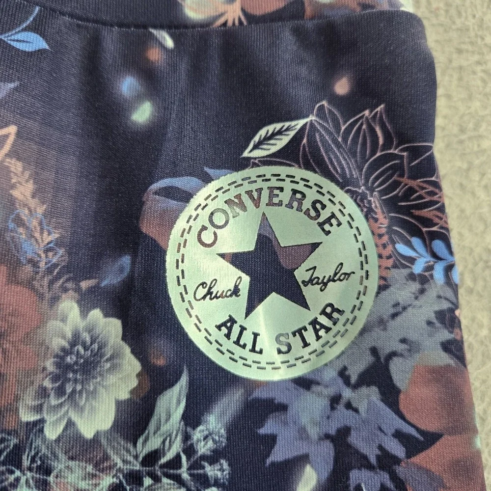 Converse Girl Activewear‎ Pants L Navy Floral Yoga Legging 24